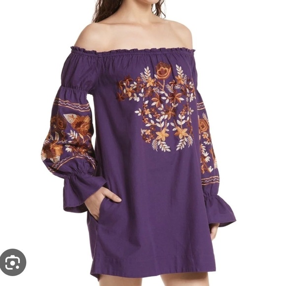 BOGO! Free People ‘Fleur du Jour’ embroidered shift dress - Picture 4 of 12